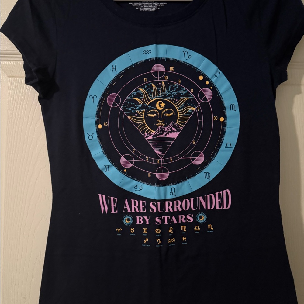 Wound Up Navy Celestial Graphic Tee